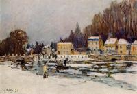 Sisley, Alfred - The Blocked Seine at Port-Marly